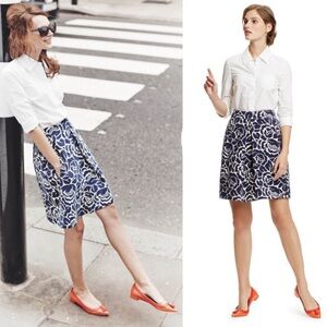 Boden Kate Ponte Skirt – Navy/Ivory